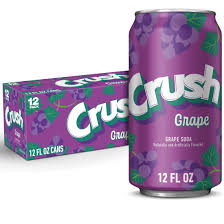 Crush Caffeine Free Grape Soda - 12 Pack